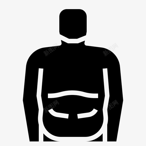 脂肪身体健康图标svg_新图网 https://ixintu.com 健康 脂肪 身体