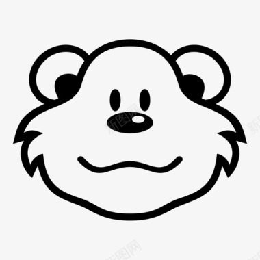 熊动物玩具动物图标图标