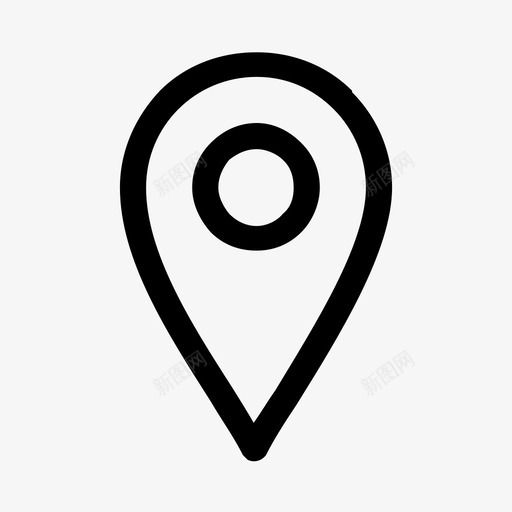 pingps定位图标svg_新图网 https://ixintu.com gps pin 占位符 地图 定位