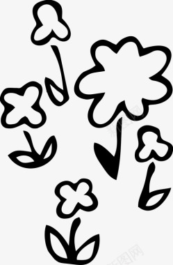 花朵手绘图标图标