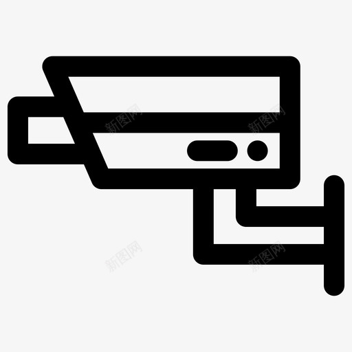 闭路电视摄像机保护安全图标svg_新图网 https://ixintu.com 保护 安保 安全 闭路电视摄像机