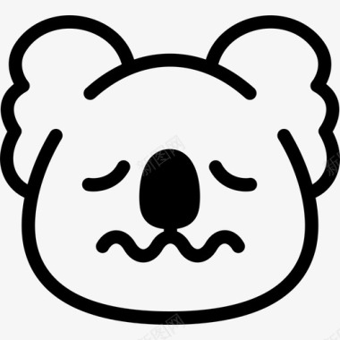 紧张表情情绪图标图标