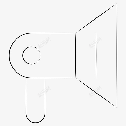 活动扬声器扩音器图标svg_新图网 https://ixintu.com 手绘网页开发 扩音器 扬声器 活动