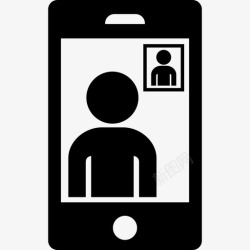 人屏互动视频视频通话人智能手机图标高清图片
