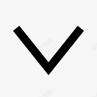 V形向下箭头箭头向下图标图标
