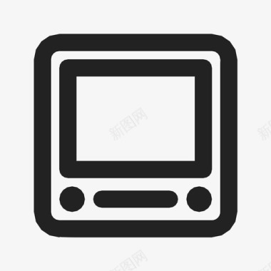 电视现代监视器图标图标