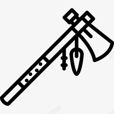 战斧斧头印第安人图标图标