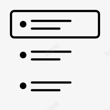 列表选择器组件界面图标图标