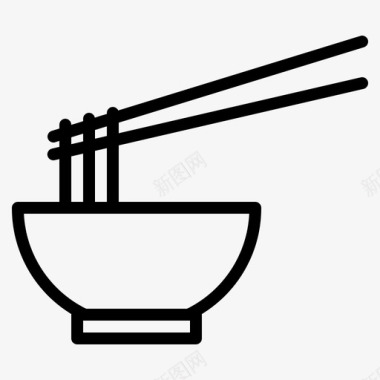 拉面筷子食品图标图标