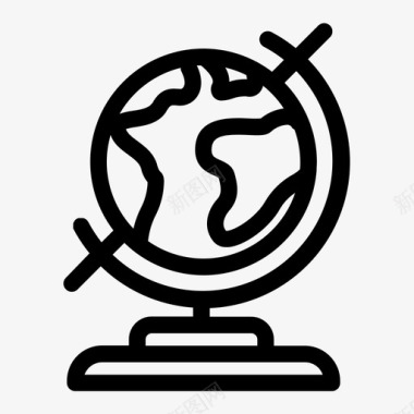 环球商业地球图标图标