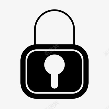 数据隐私策略gdpr锁图标图标