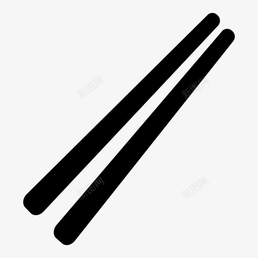 筷子烹饪饮食图标svg_新图网 https://ixintu.com 厨房用具 厨房用具1 烹饪 筷子 餐具 饮食
