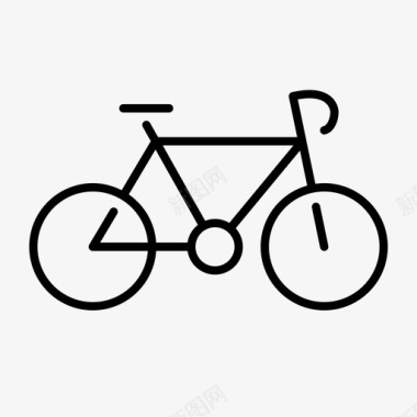 自行车健康骑行图标图标