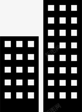 建筑城市公司图标图标