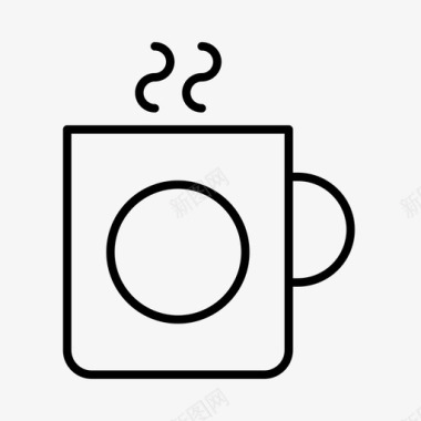 咖啡bb床和早餐图标图标