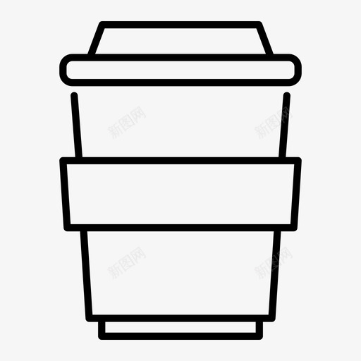 咖啡杯办公室图标svg_新图网 https://ixintu.com 办公室 咖啡杯