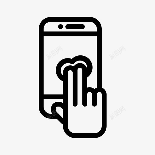 在智能手机上双击双击手势图标svg_新图网 https://ixintu.com 刷卡 双击 在智能手机上双击 手势 智能手机
