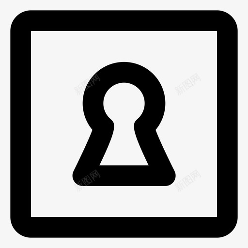 锁孔锁定登录图标svg_新图网 https://ixintu.com pear用户界面登录 登录 锁孔 锁定