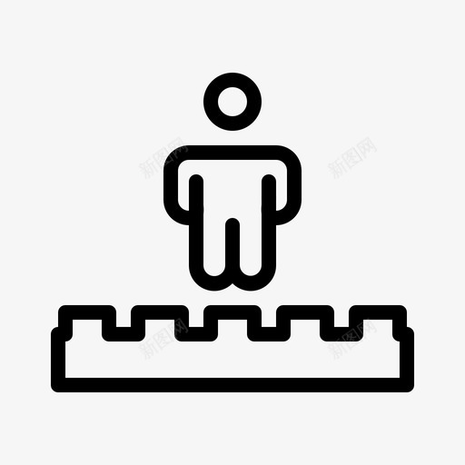 益智与儿童自闭症障碍图标svg_新图网 https://ixintu.com 益智与儿童 综合征 自闭症 障碍