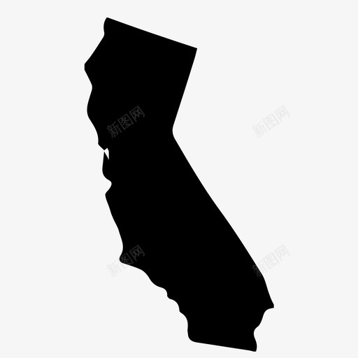 加利福尼亚地图州图标svg_新图网 https://ixintu.com 加利福尼亚 地图 州 西海岸