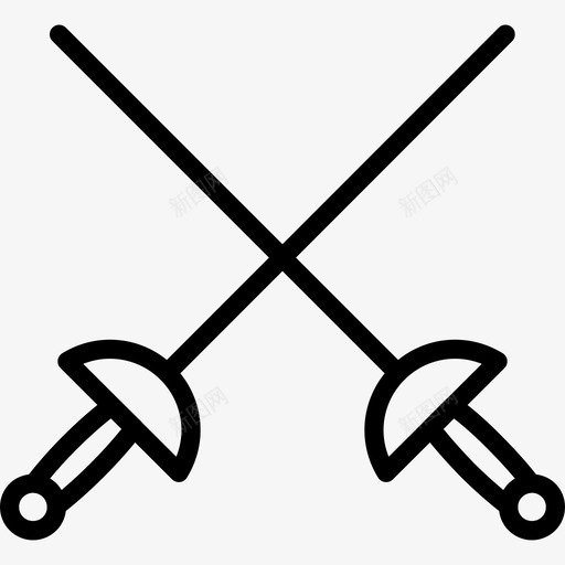击剑运动剑图标svg_新图网 https://ixintu.com 击剑 剑 运动