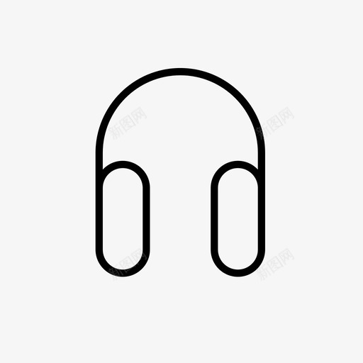 耳机音乐噪音图标svg_新图网 https://ixintu.com 噪音 耳机 随机图标v2 音乐
