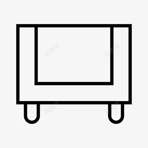 沙发长凳椅子图标svg_新图网 https://ixintu.com 内饰 家具 椅子 沙发 沙发系列 长凳