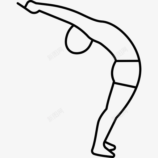 男人向后伸展运动瑜伽和普拉提图标svg_新图网 https://ixintu.com 手臂和腿部伸展运动瑜伽 瑜伽和普拉提 男人向后伸展 运动