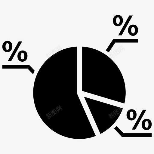 图表业务市场图标svg_新图网 https://ixintu.com 业务 业务4 份额 图表 市场 饼图