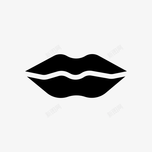 嘴唇嘴巴美容和水疗图标svg_新图网 https://ixintu.com 嘴唇 嘴巴 美容和水疗