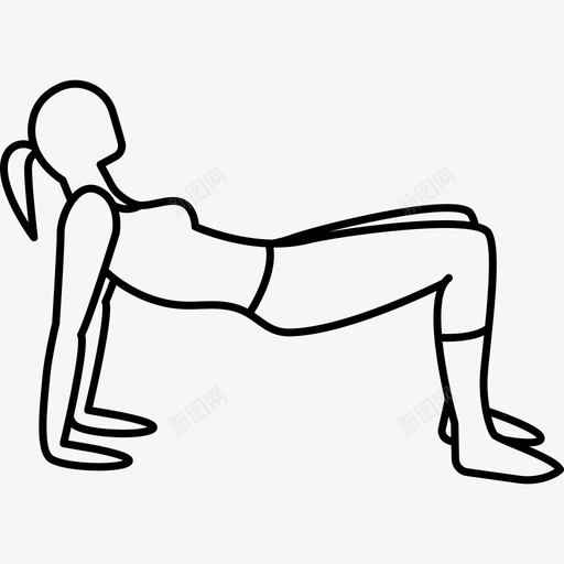 用胳膊和腿运动瑜伽和普拉提锻炼身体图标svg_新图网 https://ixintu.com 瑜伽和普拉提锻炼身体 用胳膊和腿 运动