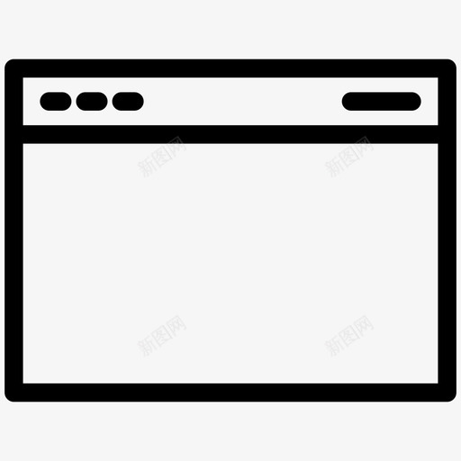 窗口浏览器导航器图标svg_新图网 https://ixintu.com web开发 导航器 浏览器 窗口