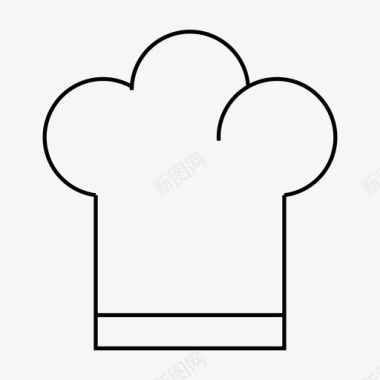 厨师帽厨师厨子图标图标