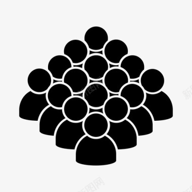 一群人人图标图标