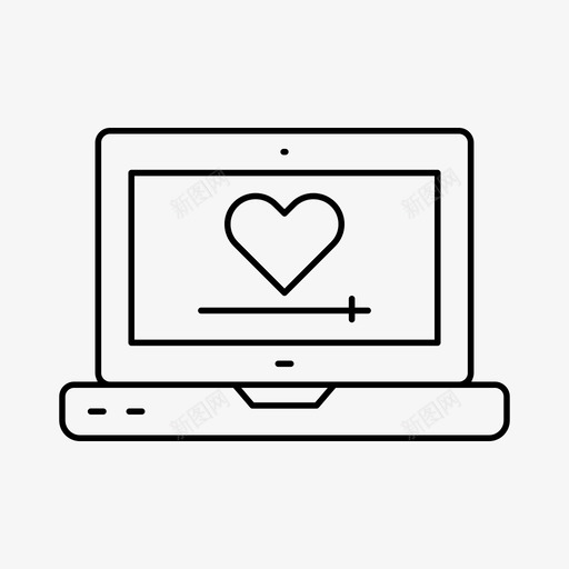 评级心脏笔记本电脑图标svg_新图网 https://ixintu.com 心脏 笔记本电脑 笔记本电脑薄 评级 费率