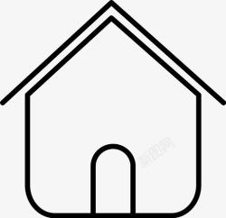 家住橡树湾家住所小屋图标高清图片