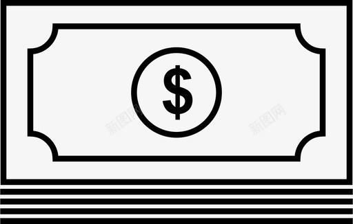 货币现金付款图标图标