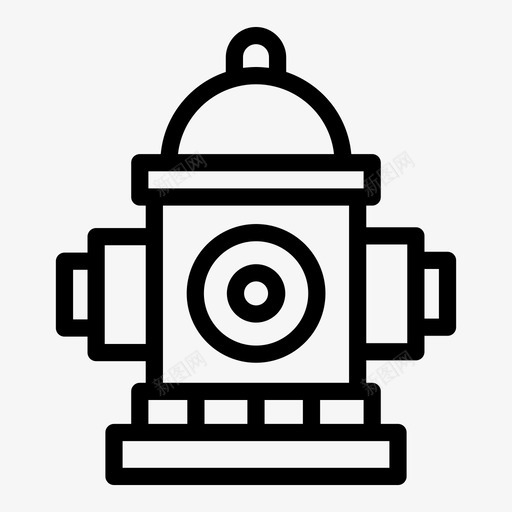 消防栓建筑城市图标svg_新图网 https://ixintu.com 城市 城市和建筑 建筑 救援 消防栓