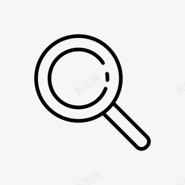 搜索应用程序放大镜图标图标