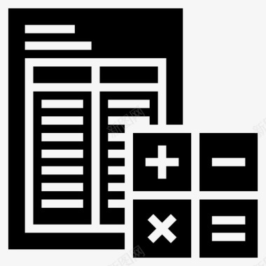 业务报告会计会计报告图标图标