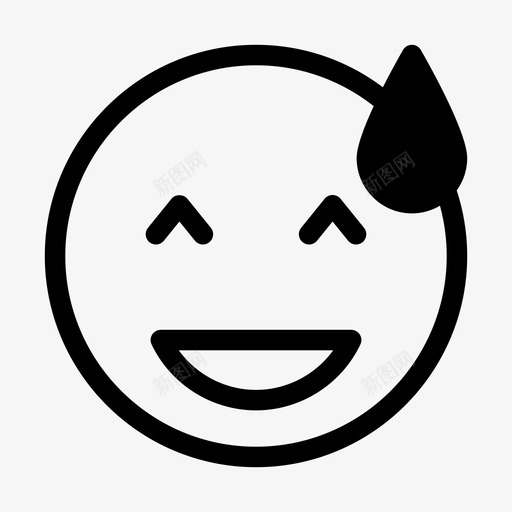 甜美的微笑表情符号图标svg_新图网 https://ixintu.com 甜美的微笑 表情符号