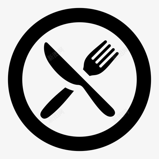 晚餐就餐食物图标svg_新图网 https://ixintu.com 厨房用具1 就餐 晚餐 盘子 食物 餐厅