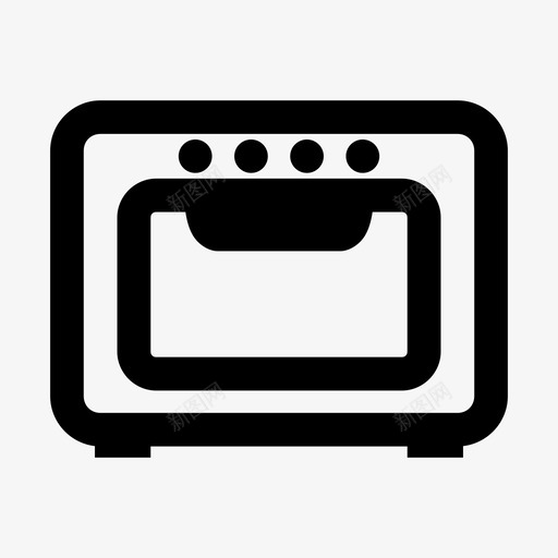 微波炉烹饪烤箱图标svg_新图网 https://ixintu.com 微波炉 烤箱 烹饪