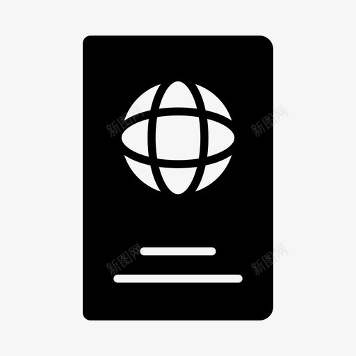 护照书籍身份图标svg_新图网 https://ixintu.com 书籍 国际 护照 科技 身份