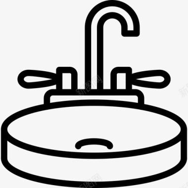水槽厨房图标图标