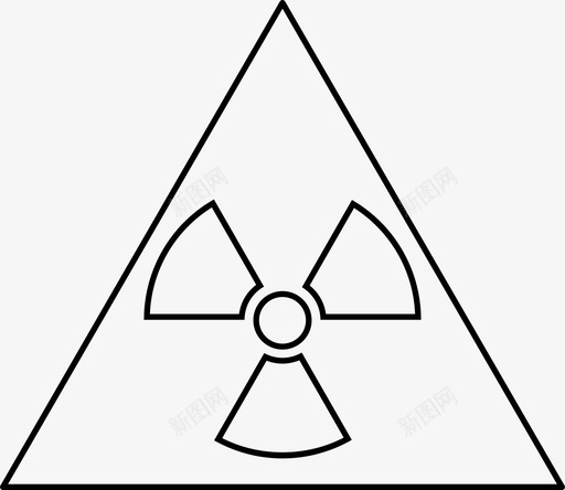 放射性化学危险图标svg_新图网 https://ixintu.com 化学 危险 实验室安全 放射性 科学