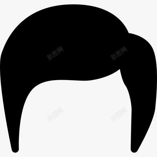 男人的头发人解剖学图标svg_新图网 https://ixintu.com 人 男人的头发 解剖学