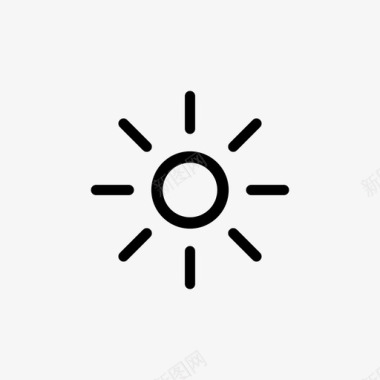 阳光自然天气图标图标