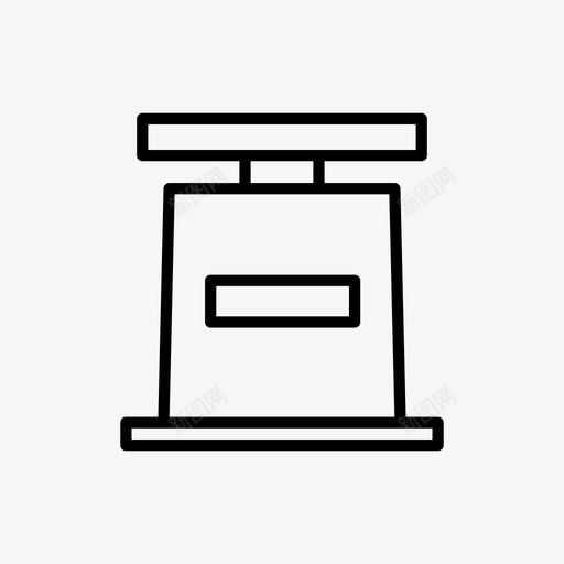 厨房秤秤重量图标svg_新图网 https://ixintu.com 厨房秤 市场3 秤 重量