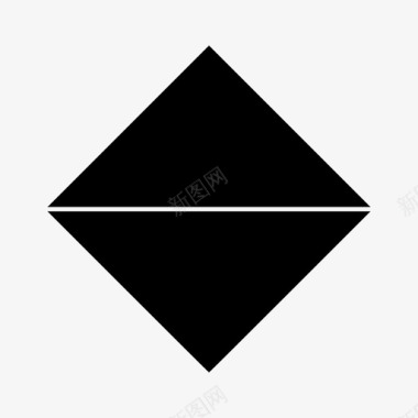 菱形几何图形几何形状图标图标